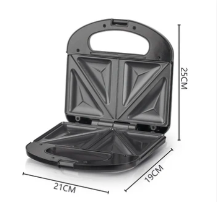 Non-Stick Electric Sandwich Maker | 2 Slice Toast & Grill Maker | Compact Breakfast Maker
