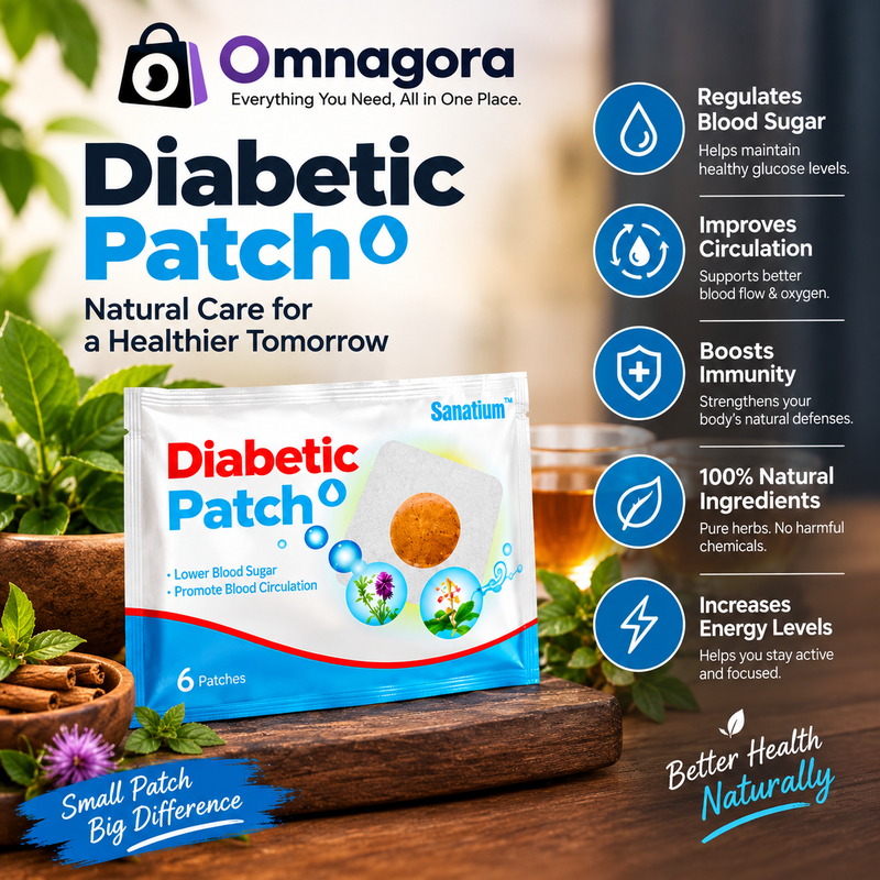 6 PCS Diabetic Patch, Blood Sugar Support Patch for Daily Wellness, Easy-to-Apply Skin Patch for Convenient Everyday Use
