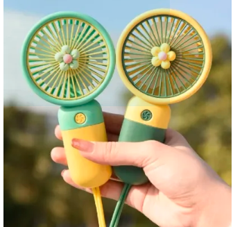 Portable Mini Handheld Fan – USB Rechargeable Personal Cooling Fan with 3 Speed Modes