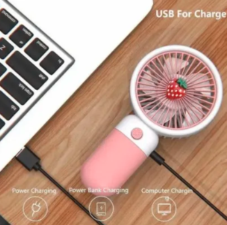 Portable Mini Handheld Fan – USB Rechargeable Personal Cooling Fan with 3 Speed Modes