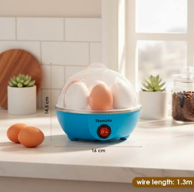 Electric Egg Boiler | 7 Egg Capacity | Automatic Egg Cooker with One-Touch Operation